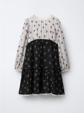 Zara 8/9 black white girls dress